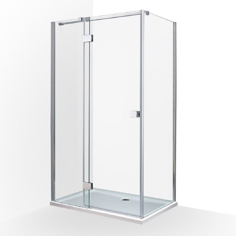 Wellis Clyde 120 egy nyílóajtós szögletes kabin Easy Cleannel (120x90x200)