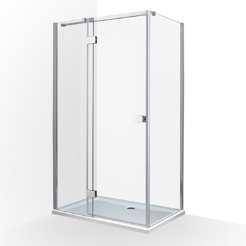 Wellis Clyde 120 egy nyílóajtós szögletes kabin Easy Cleannel (120x90x200)