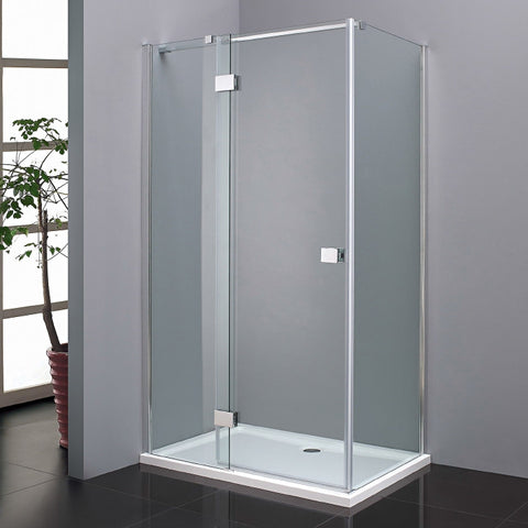 Wellis Clyde 120 egy nyílóajtós szögletes kabin Easy Cleannel (120x90x200)