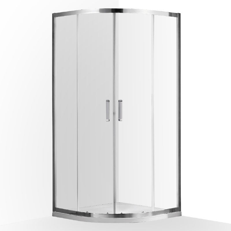 Wellis Caprera 2 tolóajtós íves zuhanykabin Easy Cleannel (90x90x185)
