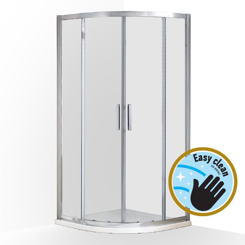 Wellis Aquarius 90 két tolóajtós íves kabin Easy Cleannel (90x90x190) WC00472