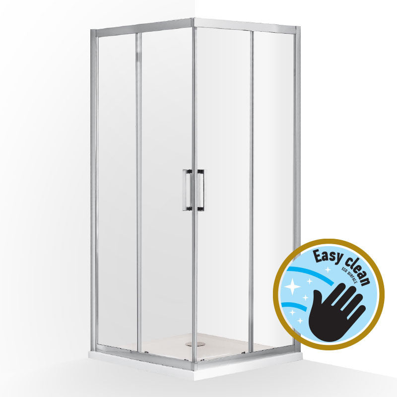 Wellis Apollo 90 két tolóajtós szögletes kabin Easy Cleannel (90x90x190)