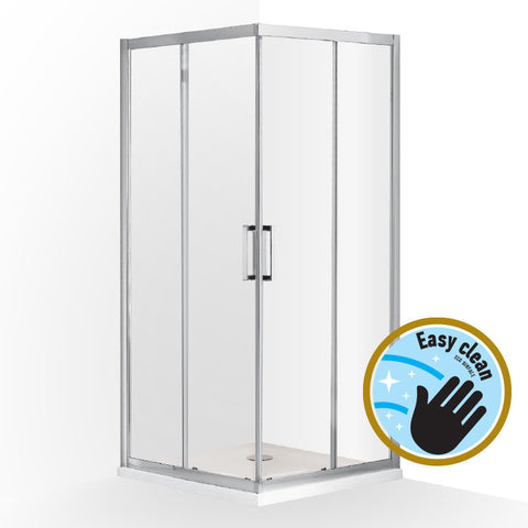 Wellis Apollo 90 két tolóajtós szögletes kabin Easy Cleannel (90x90x190)