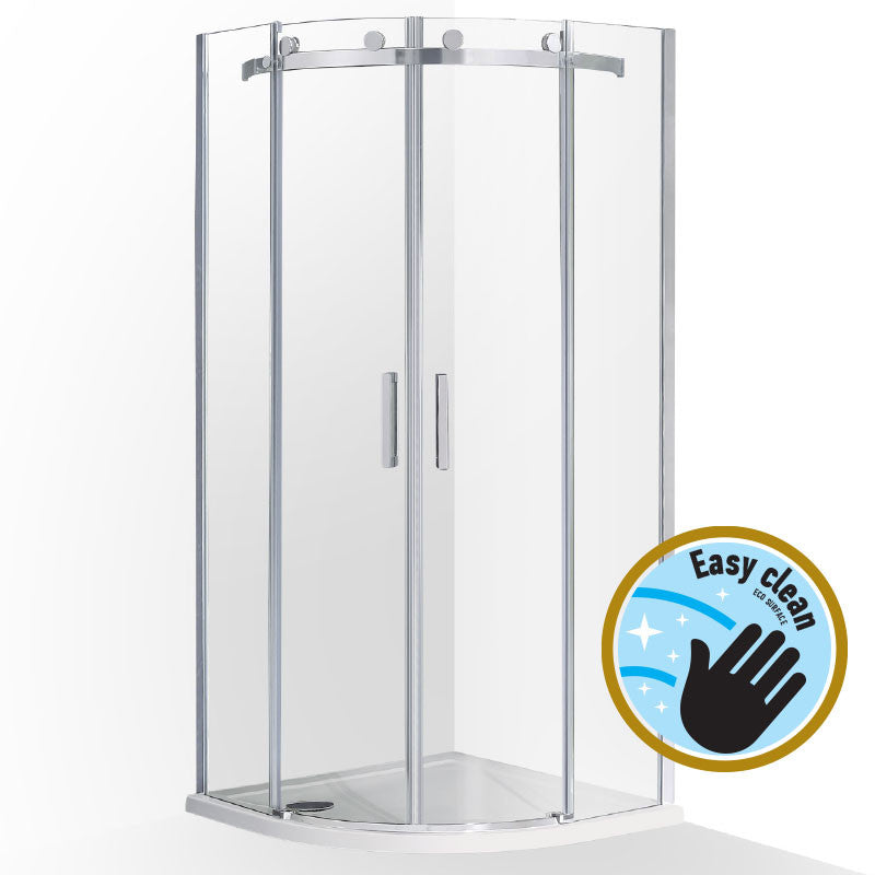 Wellis Virgo két tolóajtós íves kabin Easy Cleannel (90x90x195)
