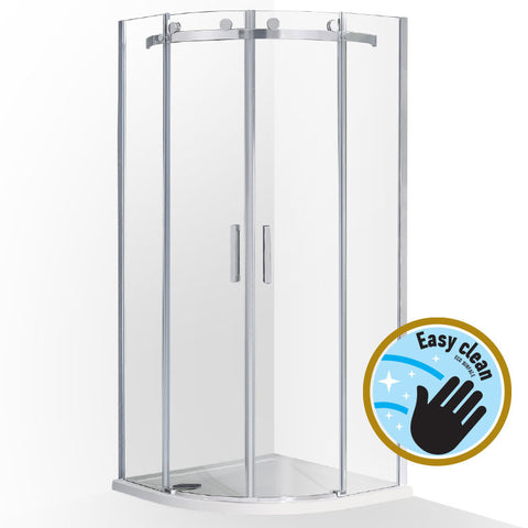 Wellis Virgo két tolóajtós íves kabin Easy Cleannel (90x90x195)