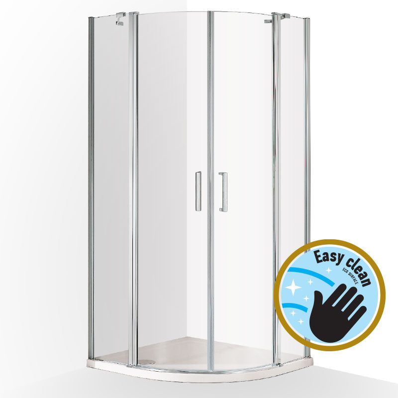 Wellis Scorpio két nyílóajtós íves kabin Easy Cleannel (90x90x190)