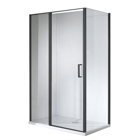 Wellis Triton Black 1 nyílóajtós szögletes zuhany Easy Cleannel (120x80x190)