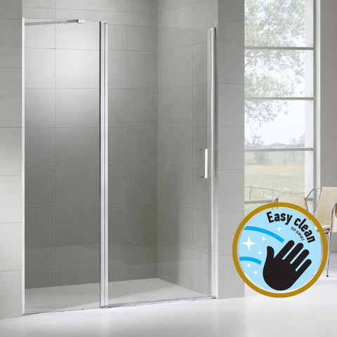 Wellis Pure nyílóajtós zuhanyfal Easy Cleannel (100x190)