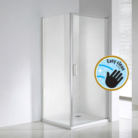 Wellis Quadrum egy nyílóajtós szögletes kabin Easy Cleannel (90x90x190)