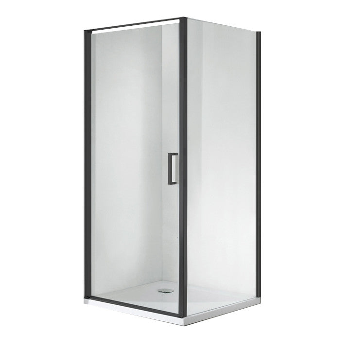 Wellis Quadrum Black 1 nyílóajtós szögletes zuhany Easy Cleannel (90x90x190)