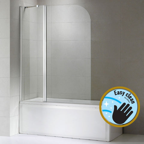 Wellis Edge 120 kádparaván, fix üveg panellel Easy Cleannel (120x145)