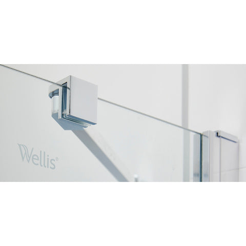 Wellis Pure 90 nyílóajtós zuhanyfal. easy cleannel, 90x190cm