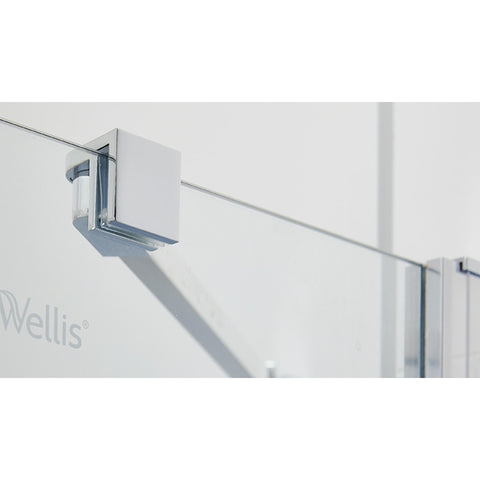 Wellis Pure 110 nyílóajtós zuhanyfal, easy cleannel, 110x190cm