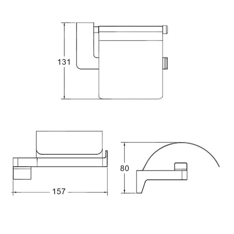 Wellis Mamba WC papír tartó (15,7x13,1x8)