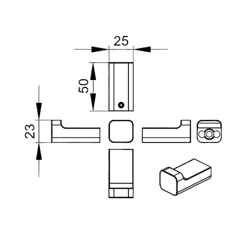 Wellis Capri akasztó (2,5x5x2,3)