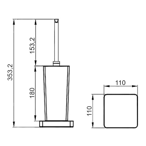 Wellis Capri WC kefe álló (11x11x35,3)