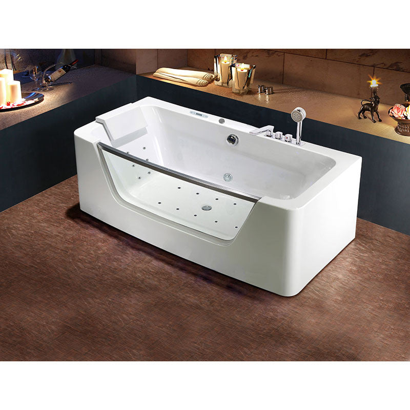 Wellis Rhone E-Drive™, hidromasszázs kád, Flipper csapteleppel (170x85x58)