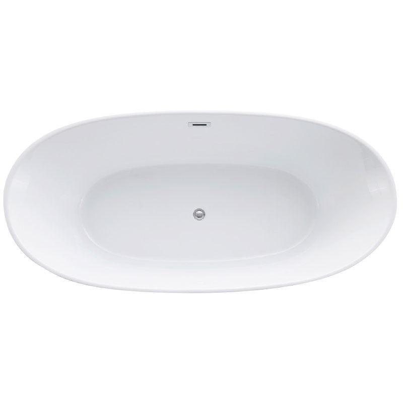 Wellis Oval 186 szabadon álló kád (186x88,5x60,5) le-és túlfolyó + szifon, rejtett szintező láb