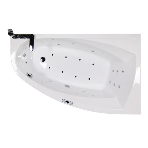 Wellis Matana E-Max™ 160, hidromasszázs kád, Flipperrel, JOBBOS (160x100x60)