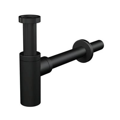 Alcaplast mosdószifon A 400 Black, matt fekete, leeresztő nélkül DN32