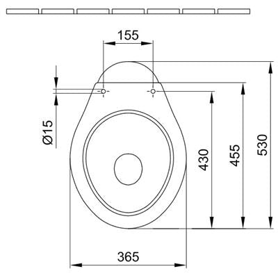 Alföldi Bázis WC csésze alsó kifolyású, mélyöblítésű, hosszú 4035 69 01
