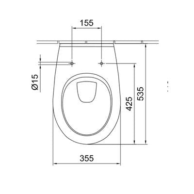 Alföldi Saval 2.0 WC csésze fali mélyöblítésű 7056 59 01 (Kifutó)