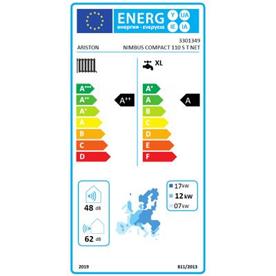 Ariston Nimbus Compact 110 S T NET split hősziv. 11 kW, beltéri+180l HMV, 1 fütőkör, 3 fázis