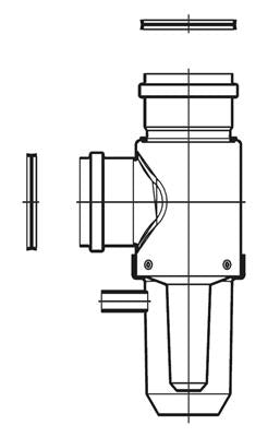 Ariston ALU/ALU 80/80 talpas könyök kondenzátum elvezetővel - kifutó