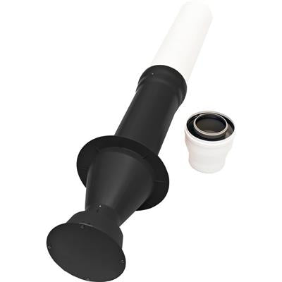 Ariston PPS/ALU 80/125 függőleges kémény FEKETE 60/100 kúpos hüvellyel
