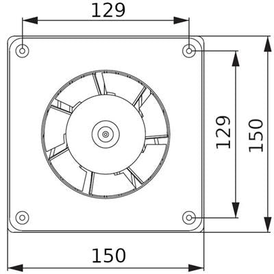 Awenta WA-120 ventilátor