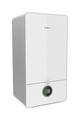 Bosch Condens 7000i W GC7000iW 24 P 23 kondenzációs gázkazán, fűtő, fehér üveg burk. 25,1 Kw