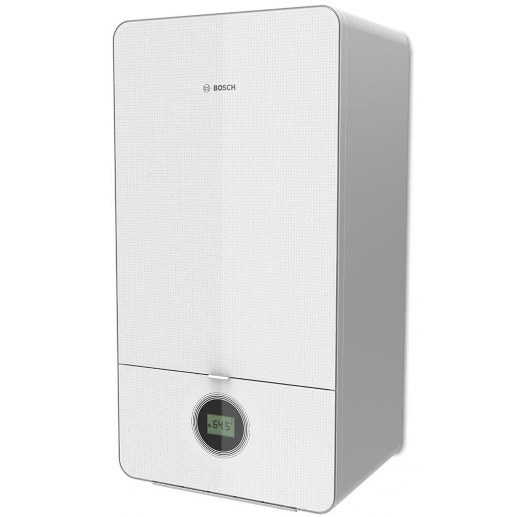 Bosch Condens 7000i W GC7000iW 24/28 C 23 kondenzációs gázkazán, kombi, fehér üveg burk. 25,1 Kw