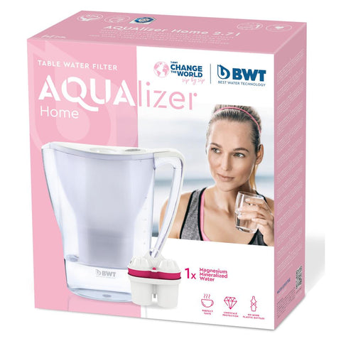 BWT Aqualizer Home 2,7 L kancsó manuális fehér + 1db MMW betét