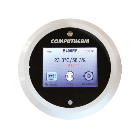 COMPUTHERM B400RF szobatermosztát,vezeték nélküli,Wi-Fi-s,hőérzékelővel, programozható