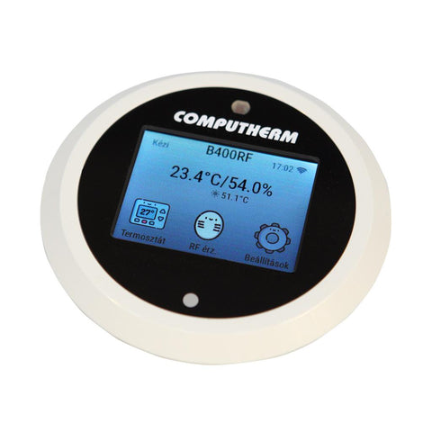 COMPUTHERM B400RF szobatermosztát,vezeték nélküli,Wi-Fi-s,hőérzékelővel, programozható