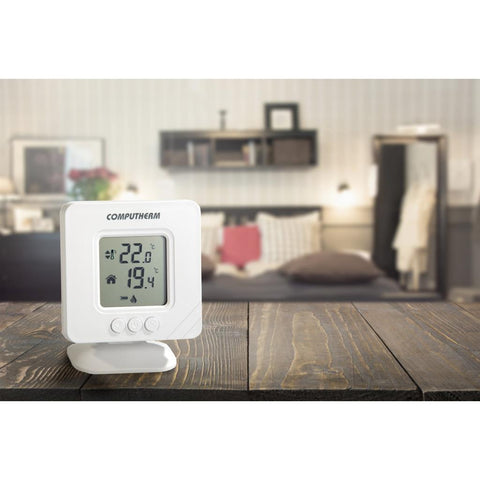 COMPUTHERM T32RF szobatermosztát, vezeték nélküli, digitális, négyzet alakú