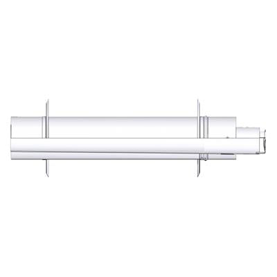 Tricox Alu/Alu parapet 2db takaró lemezzel, 60/100mm