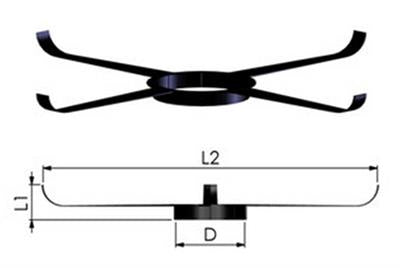 Tricox PPs flexibilis rendszerhez központosító, 5 db/csomag, 80 mm
