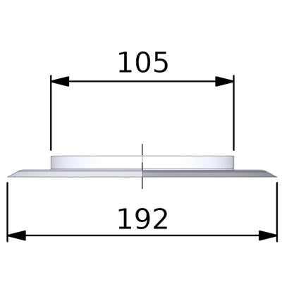 Tricox takaró lemez (2db/csomag), 100mm
