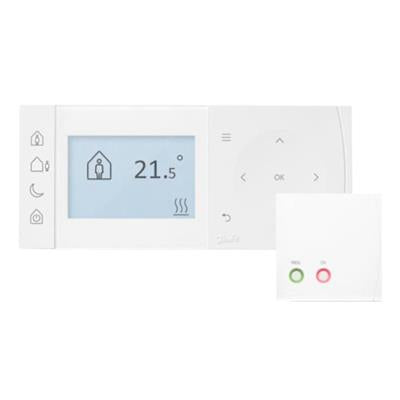 Danfoss TPOne-B-RF szobatermosztát, vezeték nélküli, programozható, háttérvilágítás, elemes