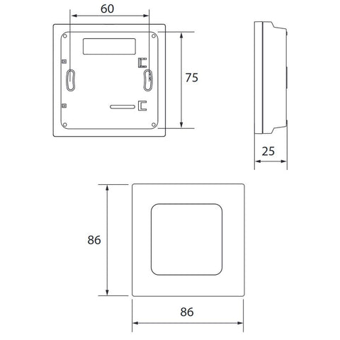 Danfoss Icon 24V szobatermosztát  érintőkijelző, vezetékes, 24V