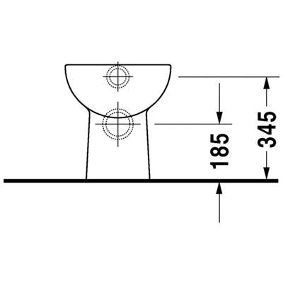 DURAVIT D-Code wc, álló, laposöblítésű, hátsó kifolyású (DR21090900002)