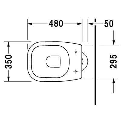 DURAVIT D-Code wc, álló, mélyöblítésű, alsó kifolyású (DR21100100002)