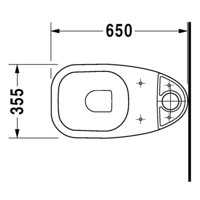 DURAVIT D-Code wc, MB. ,mélyöblítésű, alsó kifolyású (DR21110100002)