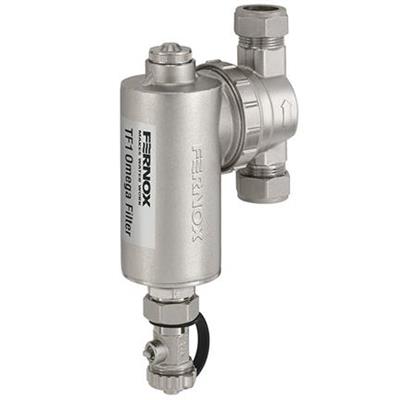 FERNOX TF1 OMEGA filter iszapleválasztó, mágneses, fémházas 3/4"