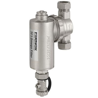 FERNOX TF1 OMEGA filter iszapleválasztó, mágneses, fémházas 3/4"