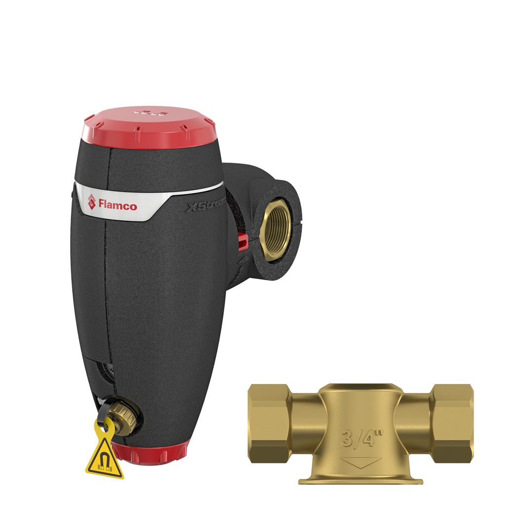 Flamco XStream Clean iszapleválasztó, mágneses, szigeteléssel 5/4"