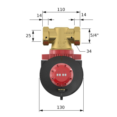 Flamco XStream Clean iszapleválasztó, mágneses, szigeteléssel 5/4"KM