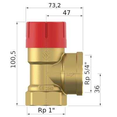 Flamco bizt. Prescor 1" - 5/4" 4 bar 320