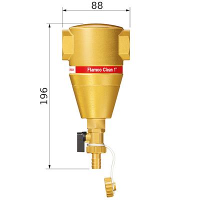 Flamco Clean iszapleválasztó 3/4" - (kifutó, helyette lesz: 30021)